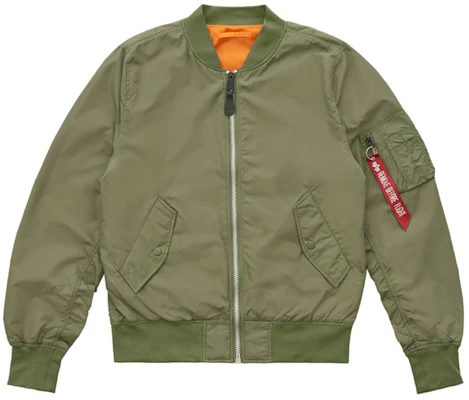 Alpha Industries L-2B 双面穿飞行夹克 军绿色 MJL46000C1-GREEN Buy Alpha Industries L-2B 双面穿飞行夹克 军绿色 MJL46000C1-GREEN