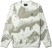 Alpha Industries Logo Embroidered Patch Camo Crewneck Sweatshirt White (). A5XSWM3009LXH-WHZ Alpha Industries Logo Embroidered Patch Camo Crewneck Sweatshirt White (). A5XSWM3009LXH-WHZ