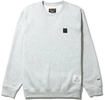 Alpha Industries Logo Patch Crewneck Sweatshirt Grey Mens Casual Pullover. A5XSWM3009LBH-GY2 Alpha Industries Logo Patch Crewneck Sweatshirt Grey Mens Casual Pullover. A5XSWM3009LBH-GY2