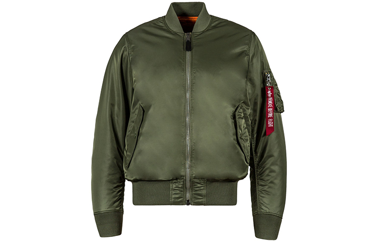 Alpha Industries MA-1 Green Flight Jacket Casual Warm Outerwear MJM21000C1