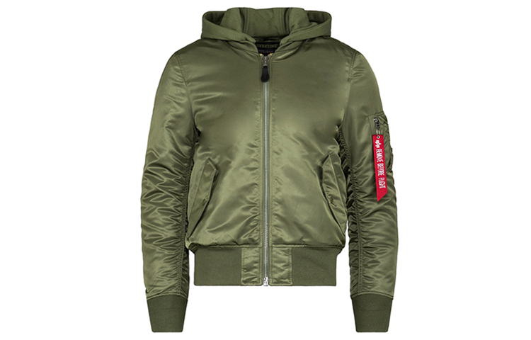 Alpha Industries Military Green Hooded Flight Jacket Unisex - Perfect Gift Choice MJM47506C1-SAGE-GREEN