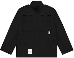 Alpha Industries Multi-Pocket Logo Shirt Jacket Black A5XLJM7028LXG-1-BKX Alpha Industries Multi-Pocket Logo Shirt Jacket Black A5XLJM7028LXG-1-BKX