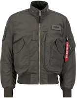 Alpha Industries Multi-Pocket Zipper Stand Collar Gray Jacket for Men. MJE52500C1-GREY Alpha Industries Multi-Pocket Zipper Stand Collar Gray Jacket for Men. MJE52500C1-GREY