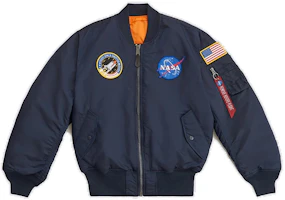 Alpha Industries NASA MA-1 Flight Jacket Unisex - Navy Blue MJM21093C1-REPLICA-BLUE Alpha Industries NASA MA-1 Flight Jacket Unisex - Navy Blue MJM21093C1-REPLICA-BLUE