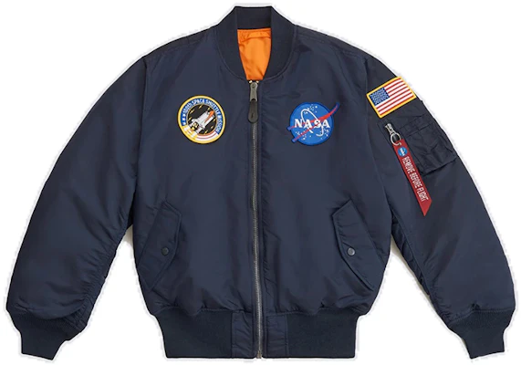 阿尔法工业NASA MA-1飞行员夹克男女同款 - 海军蓝 MJM21093C1-REPLICA-BLUE Buy 阿尔法工业NASA MA-1飞行员夹克男女同款 - 海军蓝 MJM21093C1-REPLICA-BLUE