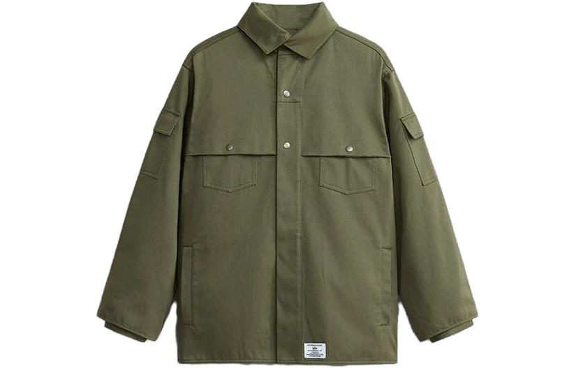 Alpha Industries Oversized Collar Solid Jacket Unisex Green MJM53500C1-GREEN