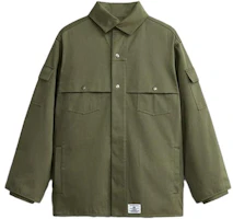 Alpha Industries Oversized Collar Solid Jacket Unisex Green MJM53500C1-GREEN Alpha Industries Oversized Collar Solid Jacket Unisex Green MJM53500C1-GREEN