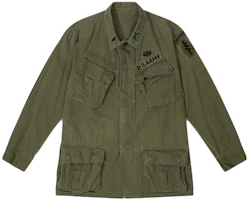 Alpha Industries Retro Capsule Letter Print Button-Up Jacket Green () RJJ53000C1 Alpha Industries Retro Capsule Letter Print Button-Up Jacket Green () RJJ53000C1