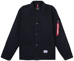 Alpha Industries Single-Breasted Collar Jacket Unisex BLACK UJC52000C1-BLACK Alpha Industries Single-Breasted Collar Jacket Unisex BLACK UJC52000C1-BLACK