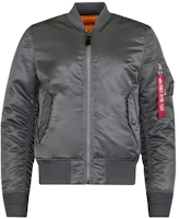 Alpha Industries Slim Fit Flight Jacket Unisex Gray MJM44530C1-REG Alpha Industries Slim Fit Flight Jacket Unisex Gray MJM44530C1-REG