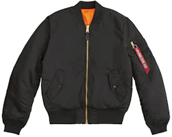 Alpha Industries Slim Fit Flight Jacket Winter Unisex BLACK MJM44530C1-410 Alpha Industries Slim Fit Flight Jacket Winter Unisex BLACK MJM44530C1-410