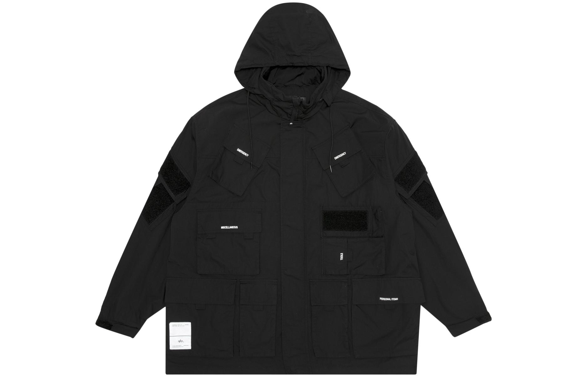 Alpha Industries Solid Color Military Utility Pocket Jacket - A5XLJM7001LXF