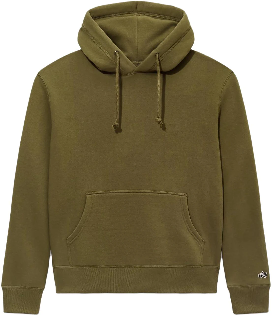 alpha-industries-solid-color-pullover-hoodie-unisex-olive-green-usa-51001-c1-olive
