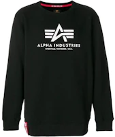 Alpha Industries Solid Logo Print Long-Sleeve Sweatshirt BLACK 17830203-BLACK Alpha Industries Solid Logo Print Long-Sleeve Sweatshirt BLACK 17830203-BLACK