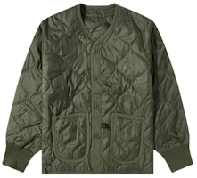 Alpha Industries Solid V-Neck Button-Up Long Sleeve Jacket Green () 100108-11 Alpha Industries Solid V-Neck Button-Up Long Sleeve Jacket Green () 100108-11