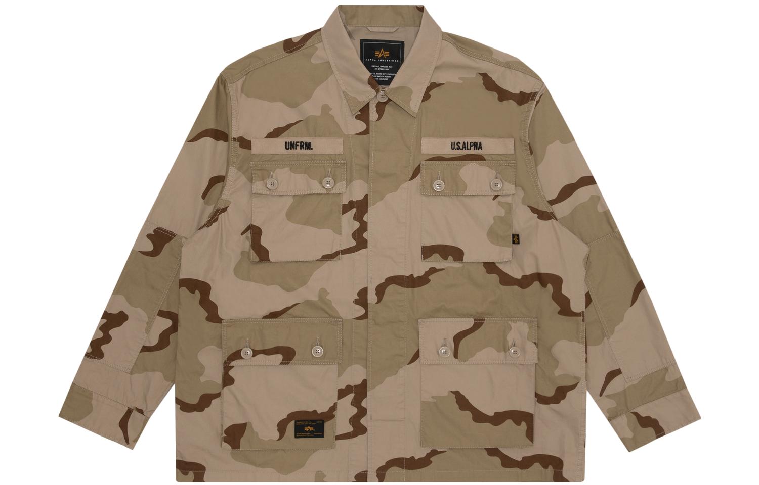 Alpha Industries Spring/Summer Camo Military Shirt Jacket Men A5XLJM7032LAG