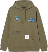 Alpha Industries SS23 Badge Embroidered Drawstring Hoodie Olive Green MSA52501C1-OLIVE Alpha Industries SS23 Badge Embroidered Drawstring Hoodie Olive Green MSA52501C1-OLIVE