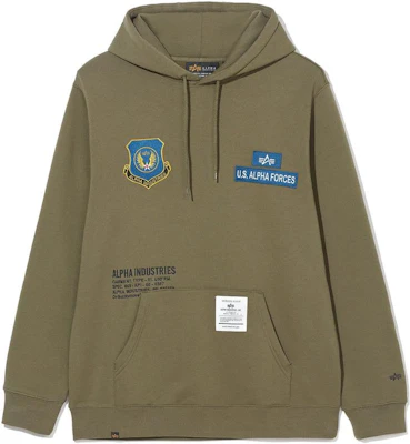 Alpha Industries SS23 徽标刺绣抽绳连帽衫 橄榄绿 MSA52501C1-OLIVE Buy Alpha Industries SS23 徽标刺绣抽绳连帽衫 橄榄绿 MSA52501C1-OLIVE