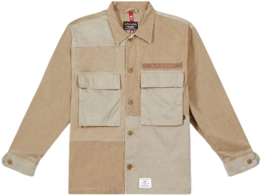 Alpha Industries SS23 拼色长袖工装夹克衫 卡其色 MJM53000C1-KHAKI Buy Alpha Industries SS23 拼色长袖工装夹克衫 卡其色 MJM53000C1-KHAKI