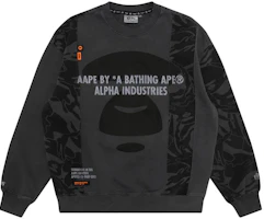 Alpha Industries SS23 Graphic Crewneck Long Sleeve Sweatshirt Black - Men CSA52501C1-BLACK Alpha Industries SS23 Graphic Crewneck Long Sleeve Sweatshirt Black - Men CSA52501C1-BLACK