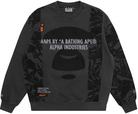 阿尔法工业 SS23 黑色图案长袖圆领卫衣 男款 CSA52501C1-BLACK Buy 阿尔法工业 SS23 黑色图案长袖圆领卫衣 男款 CSA52501C1-BLACK