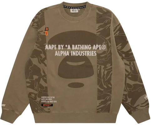 アルファインダストリーズ SS23 グラフィックプリント クルーネック 長袖スウェット ブラウン メンズ CSA52501C1-BEIGE Buy アルファインダストリーズ SS23 グラフィックプリント クルーネック 長袖スウェット ブラウン メンズ CSA52501C1-BEIGE