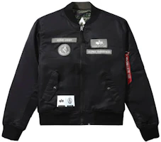 Alpha Industries SS23 Graphic Print Zip-Up Long Sleeve Jacket Men BLACK CAI51500C1-BLACK Alpha Industries SS23 Graphic Print Zip-Up Long Sleeve Jacket Men BLACK CAI51500C1-BLACK