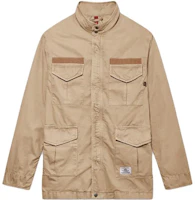 Alpha Industries SS23 Khaki Solid Pocket Long Sleeve Jacket Men MJM52000C1-KHAKI Alpha Industries SS23 Khaki Solid Pocket Long Sleeve Jacket Men MJM52000C1-KHAKI