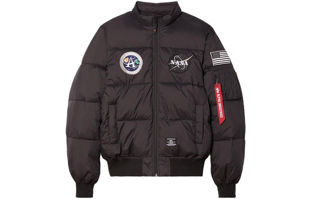 Alpha Industries SS23 Letter Patch Zip Work Jacket Brown Men’s EJM52502C1-SILVER