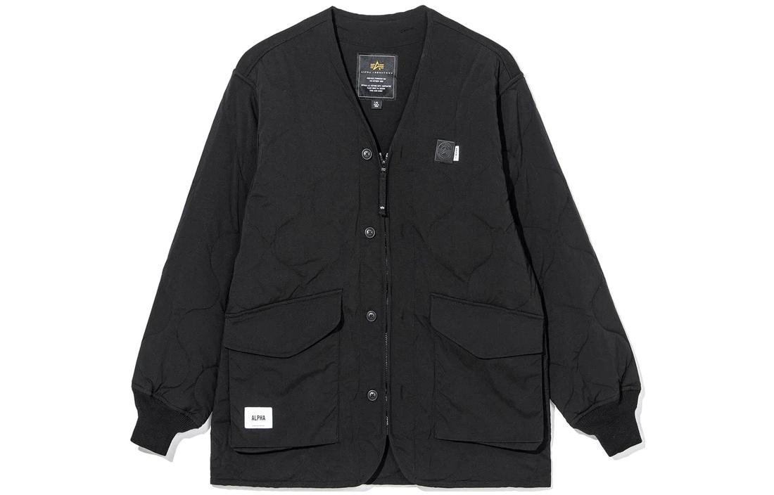 Alpha Industries SS23 Letter Print Casual Jacket Black () MJA52501C1-BLACK