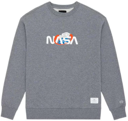 Alpha Industries SS23 标志印花男女同款圆领灰色卫衣 ESN52501C1 Buy Alpha Industries SS23 标志印花男女同款圆领灰色卫衣 ESN52501C1