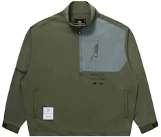 Alpha Industries SS23 Olive Letter Print Stand Collar Loose Long-Sleeve Sweatshirt CJN51500C1-OLIVE Alpha Industries SS23 Olive Letter Print Stand Collar Loose Long-Sleeve Sweatshirt CJN51500C1-OLIVE
