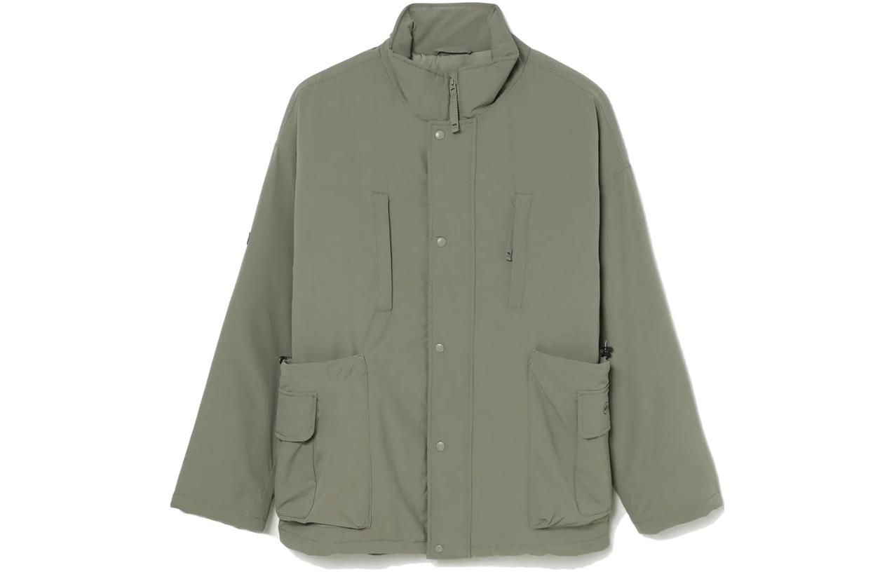 Alpha Industries SS23 Olive Stand Collar Utility Jacket Long Sleeve MJA52502C1-OLIVE