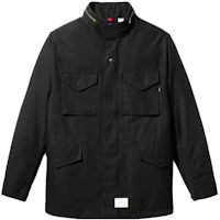 Alpha Industries SS23 Solid Black Zip-Up Stand Collar Jacket MJM51501C1-BLACK Alpha Industries SS23 Solid Black Zip-Up Stand Collar Jacket MJM51501C1-BLACK
