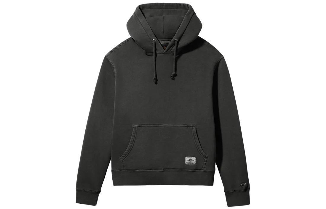 Alpha Industries SS23 Solid Color Hoodie BLACK USE51503C1-BLACK