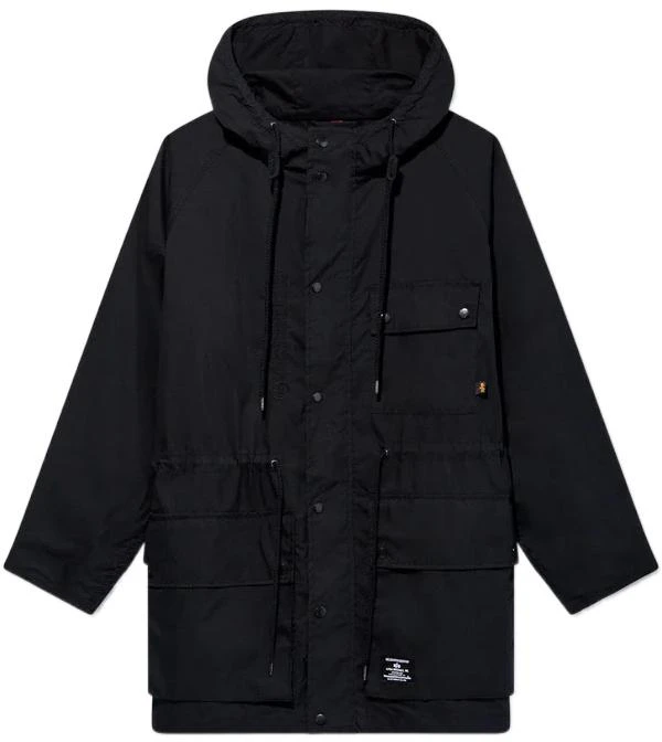 alpha-industries-ss-23-solid-color-mid-length-hooded-jacket-black-mens-mjm-53001-c1-black