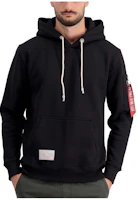 Alpha Industries SS23 Solid Color Pullover Hoodie Black () MSR52500C1-BLACK Alpha Industries SS23 Solid Color Pullover Hoodie Black () MSR52500C1-BLACK