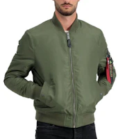 Alpha Industries SS23 Solid Color Zip-Up Jacket Green for Men MJM52504C1-GREEN Alpha Industries SS23 Solid Color Zip-Up Jacket Green for Men MJM52504C1-GREEN