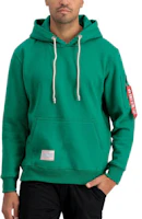 Alpha Industries SS23 Solid Green Pullover Hoodie MSR52500C1-GREEN Alpha Industries SS23 Solid Green Pullover Hoodie MSR52500C1-GREEN