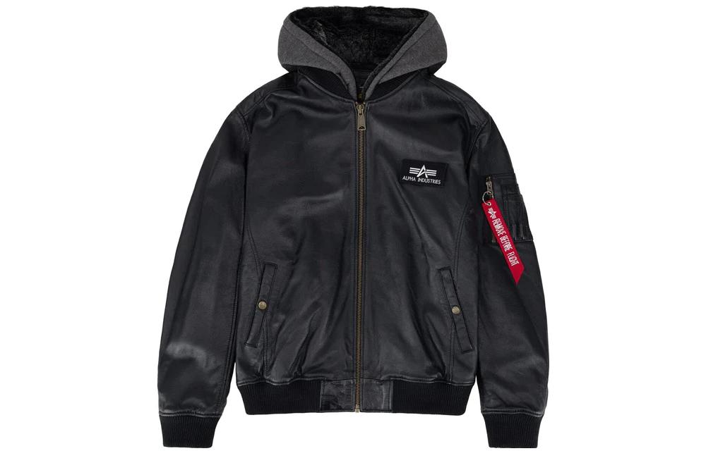 Alpha Industries SS23 Solid Logo Print Jacket Men’s BLACK MJM52500C1-BLACK