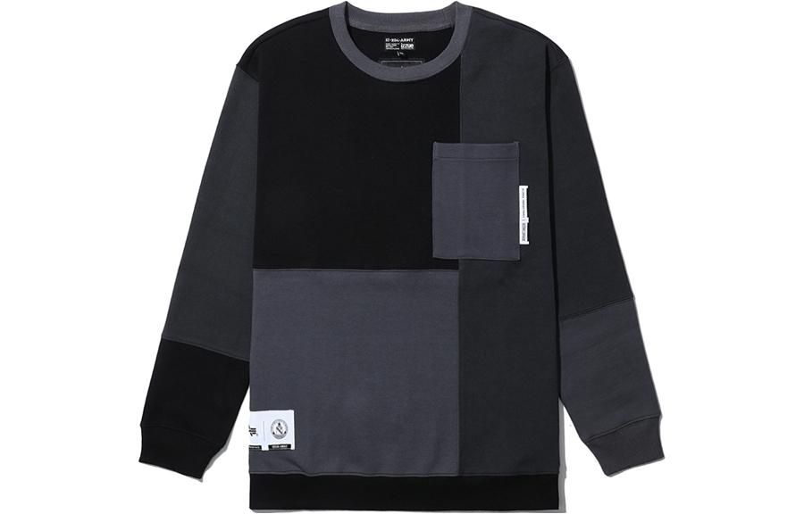 Alpha Industries x izzue Black Patchwork Crewneck Sweatshirt CAI51503C1-BKX
