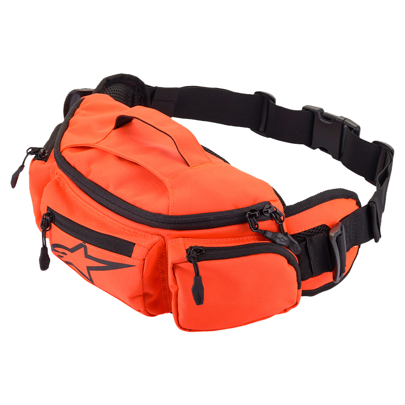 Alpinestars Motorcycle Riding Waist Bag Unisex Polyester Travel Gear 6106718-FLUORESCENTRED