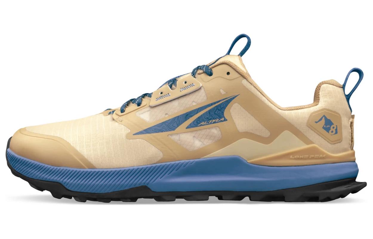 Altra Lone Peak 8 Beige Blue Trail Running Shoes - Outdoor Comfort AL0A85NC922