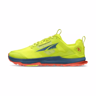 Altra Lone Peak 8 Running Shoes Green Black Orange - CMFT & Traction