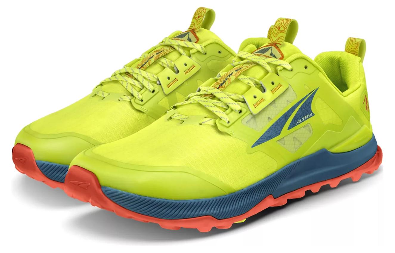 Lookbook Altra Lone Peak 8 Chaussures de Running Vert Noir Orange - Confort & Adhérence AL0A85NC334