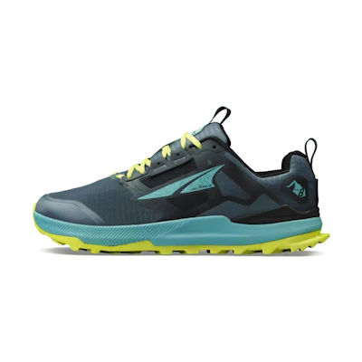 Altra Lone Peak 8 Trail Running Shoes Black Green - Cushioned & Durable