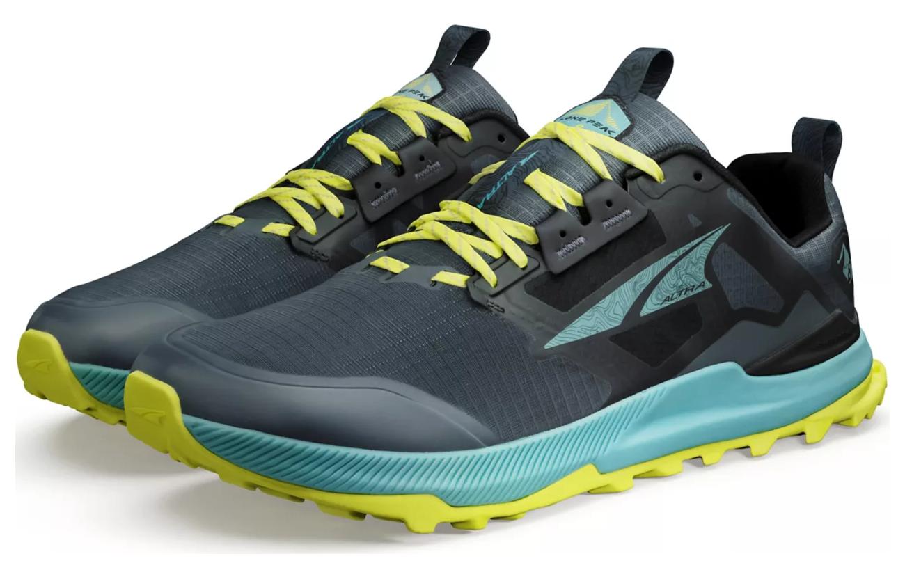 Lookbook Altra Lone Peak 8 Trail Running Schoenen Zwart Groen - Dempend & Duurzaam AL0A85NC043