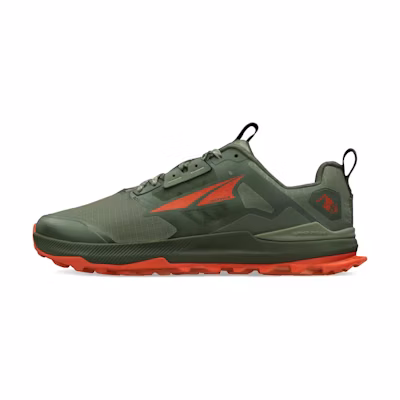 Altra Lone Peak 8 Trail Running Shoes Green/Orange - Breathable & Cushioned