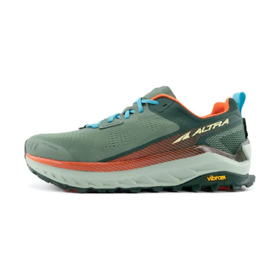 Altra Olympus 4.0 Green/Red Trail Running Shoes Non-Slip Durable