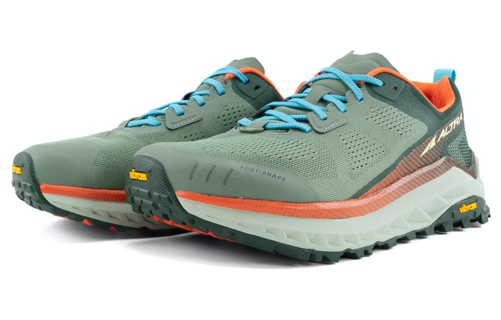 Lookbook Altra Olympus 4.0 Groen/Rood Trail Hardloopschoenen Antislip Duurzaam AL0A4VQM380